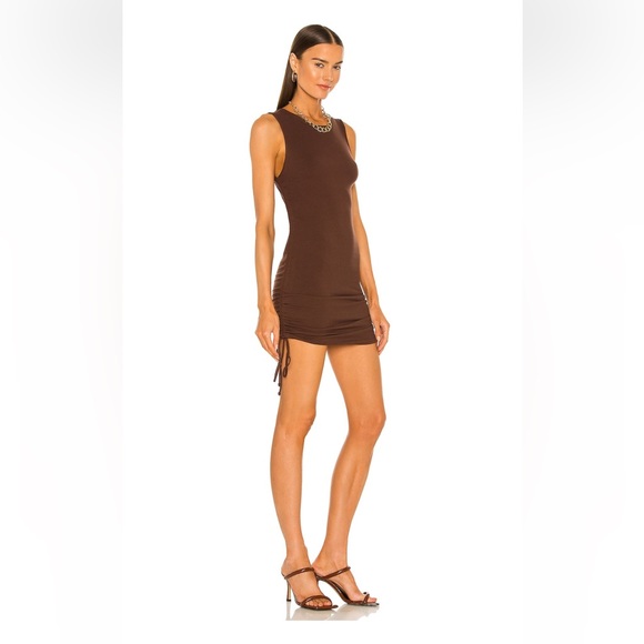 Smokeshow Dress in Chocolate Brown - Picture 2 of 10